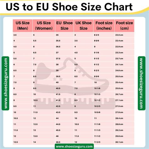 women's shoe size to europe